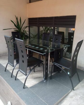 Executive 6 Sitter Glass Dining Table