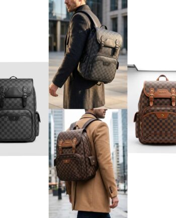 Luxury Checkerboard Backpack